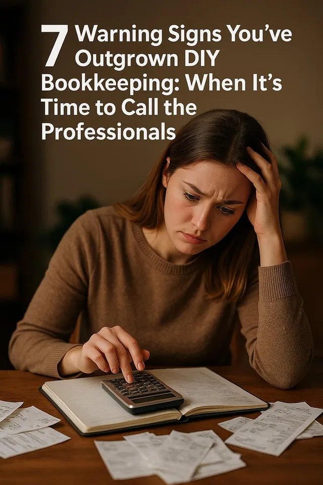 7 Warning Signs You've Outgrown DIY Bookkeeping: When It's Time to Call the Professionals
